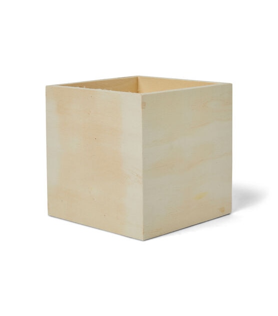 5" Ivory Wood Plain Box by Park Lane