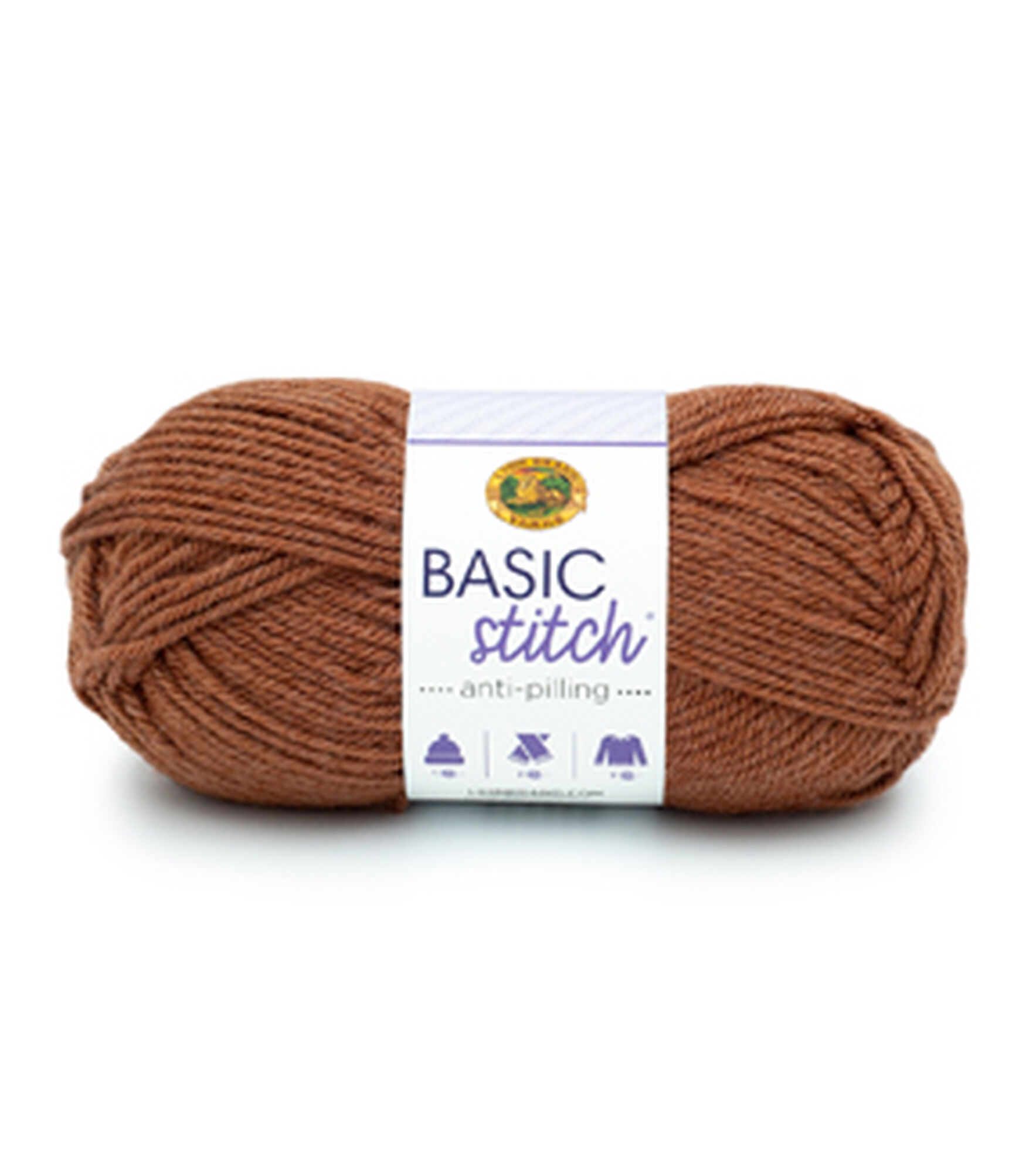 Lion Brand Basic Stitch Anti Pilling Worsted Acrylic Yarn, Russet, hi-res