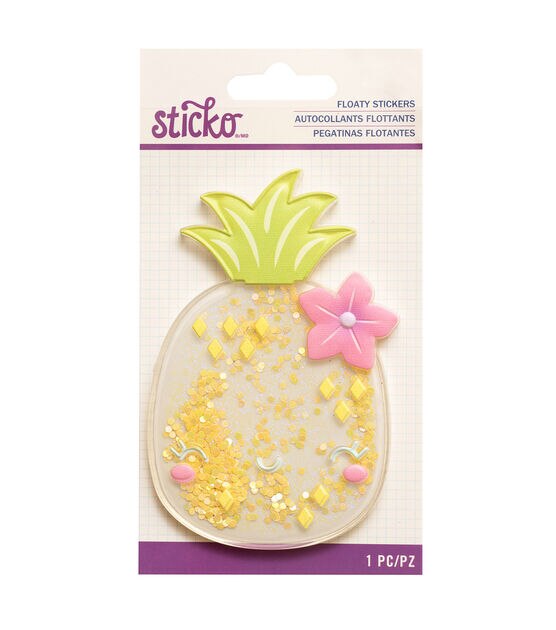 Sticko Cute Pineapple Floaty Stickers