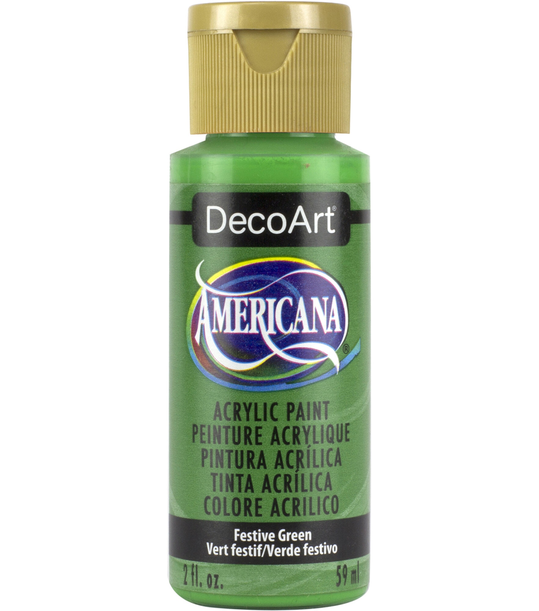 DecoArt Americana Acrylic 2oz Paint, Festive Green, hi-res