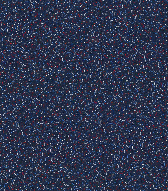 Fabric Traditions Blue Stars and Swirls Patriotic Cotton Fabric, , hi-res, image 2