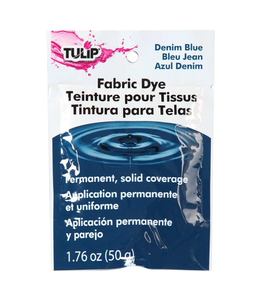 Tulip 2oz Permanent Fabric Dye, Denim Blue, swatch
