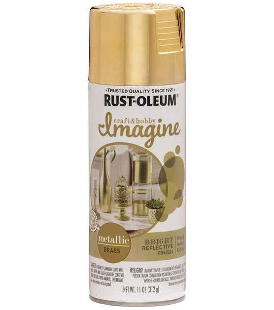 Rust Oleum Imagine Metallic Spray Paint Brass