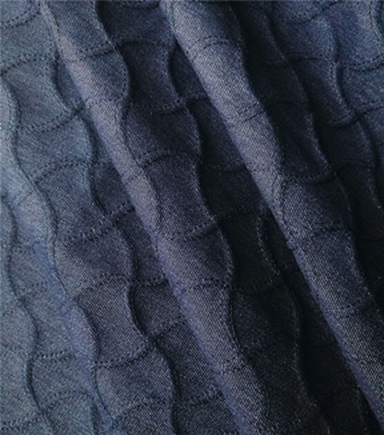 Texture Wave Twill Denim Fabric, , hi-res, image 4