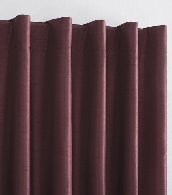 S Lichtenberg Faux Silk Red Blackout Backtab Curtain Panels 50" x 63", , hi-res, image 3