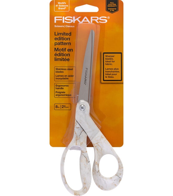 Fiskars Limited Edition Pattern Scissors, black marble