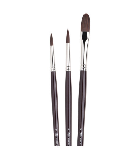 Winsor & Newton Galeria Brush Set, 3-Brushes, Long Handled, , hi-res, image 2