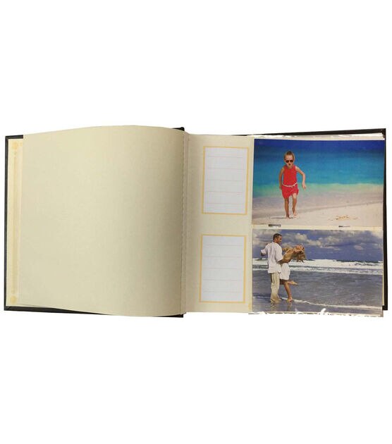 10" x 9" Black Leather Photo Album With Gold Foil by Park Lane, , hi-res, image 3