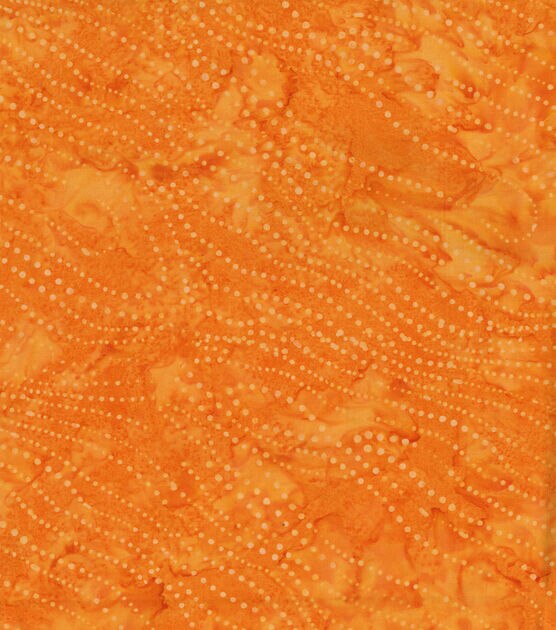 Hi Fashion Yellow Orange Dot Batik Cotton Fabric
