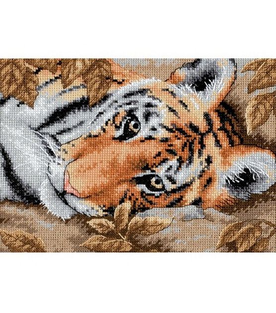 Dimensions Gold Collection Petite Beguiling Tiger Cntd X Stitch