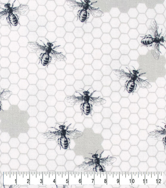 Bees in the Honeycomb Quilt Cotton Fabric by Keepsake Calico, , hi-res, image 3