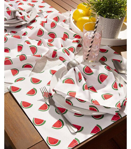 Design Imports Watermelon Outdoor Napkins, , hi-res, image 7
