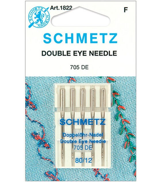 Schmetz Double Eye Machine Needle 5 pk Size 12/80