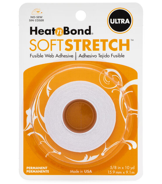HeatnBond Soft Stretch Ultra Iron On Adhesive Tape 5/8"x10yds