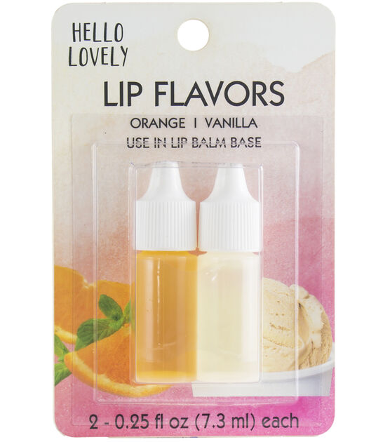 Hello Lovely Orange & Vanilla Lip Flavors