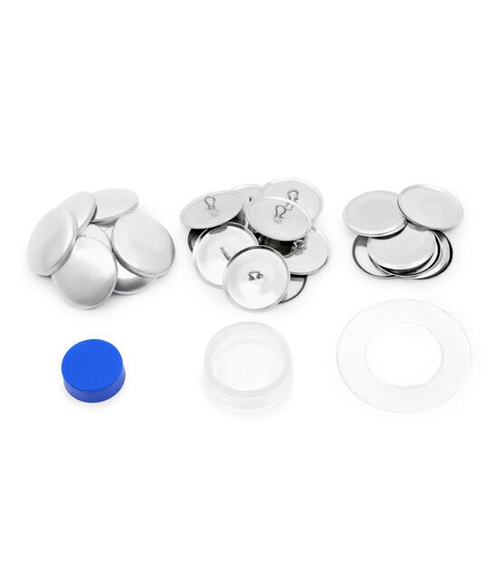 Dritz 1-1/8" Craft Cover Button Kit, 10 Sets, Nickel, , hi-res, image 4
