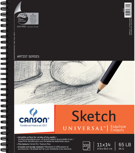 Canson Universal Sketch Paper Pad 11"X14"