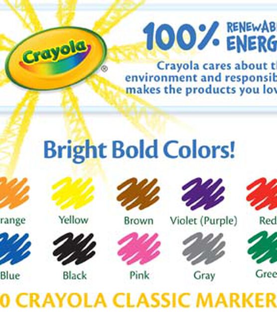 Crayola 10ct Classic Fine Line Markers, , hi-res, image 6