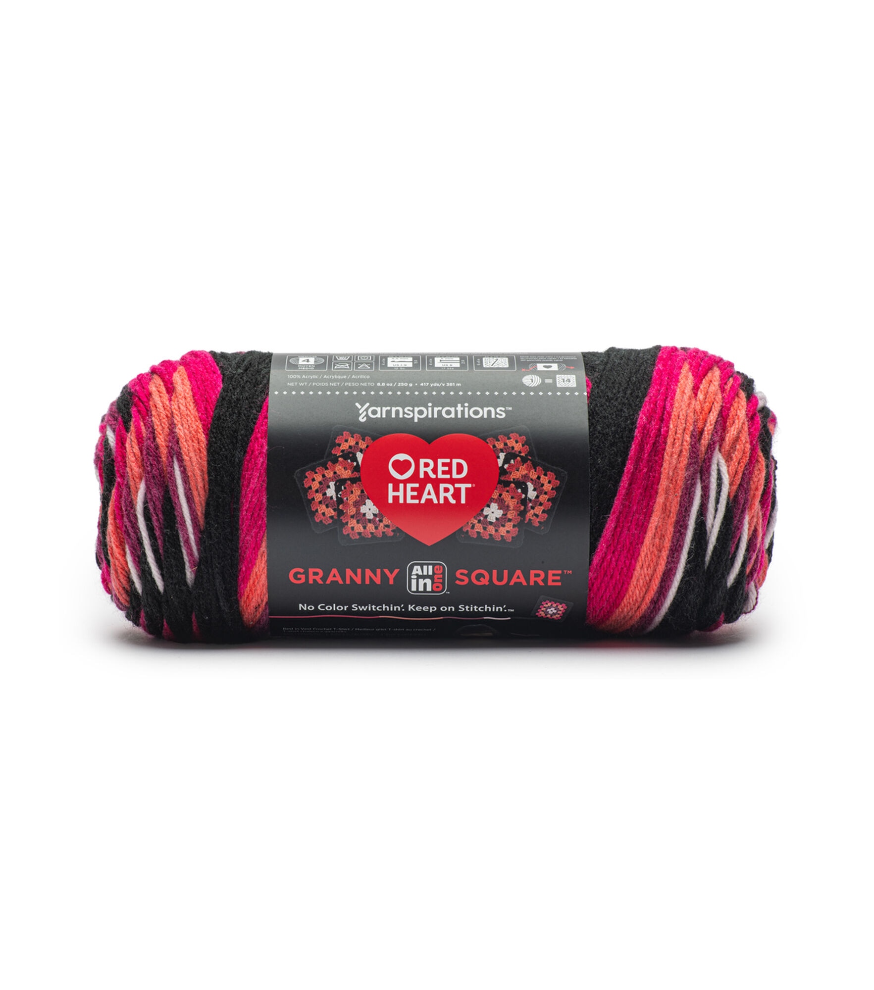 Red Heart All In One Granny Square Yarn (250g/8.8oz