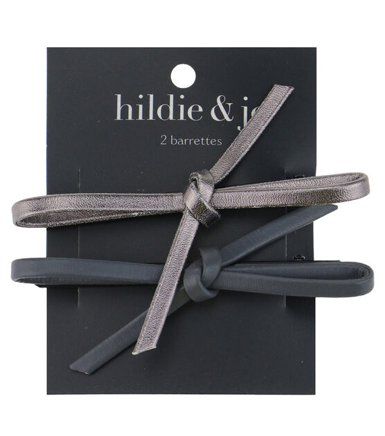 2ct Bronze & Gray Bow Barrettes by hildie & jo