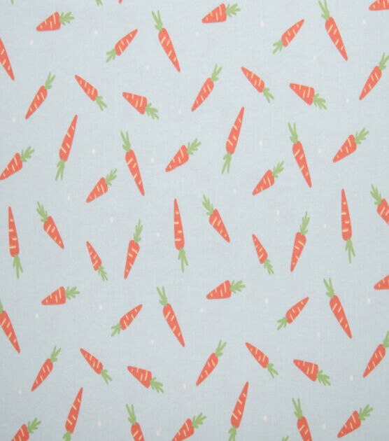 POP! Super Snuggle Tossed Carrots Flannel Fabric
