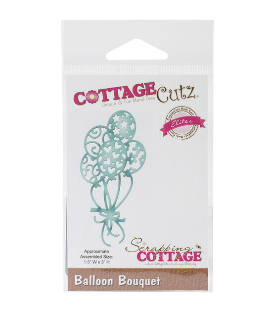 CottageCutz Elites Die  Balloon Bouquet 1.5"X3"