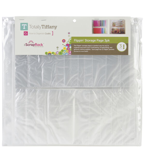 Totally Tiffany 12.5" x 12.5" Scrap Rack Flippin' Storage Pages 3pk