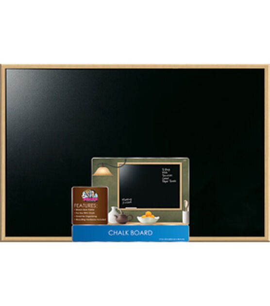 The Board Dudes 23''x35'' Wooden Chalkboard Frame