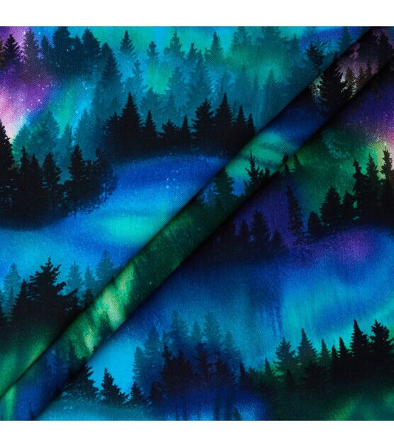 Northern Lights Novelty Cotton Fabric, , hi-res, image 3