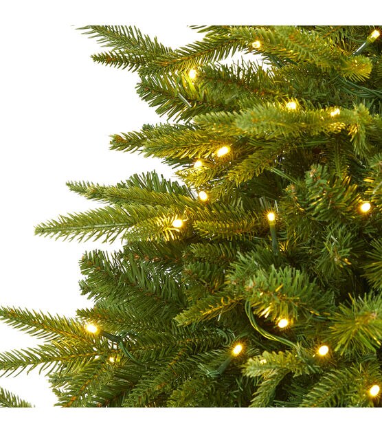 Nearly Natural 5' Clear Pre Lit Natural Look Mountain Fir Christmas Tree, , hi-res, image 3