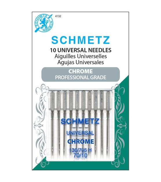 Schmetz Chrome Professional Grade Universal Machine Needles Size 70/10