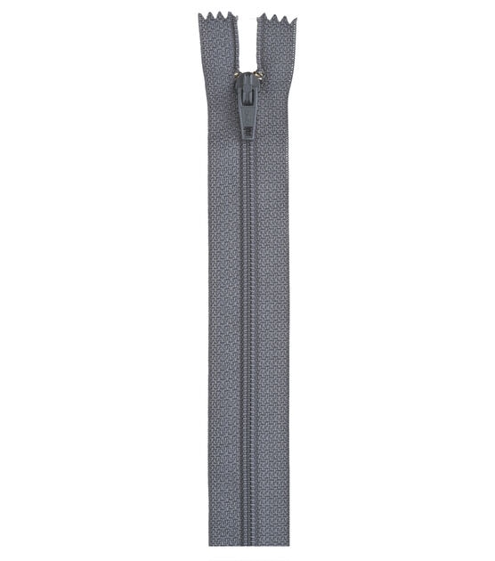 Coats & Clark All-Purpose Plastic Zipper 12" Slate, , hi-res, image 2