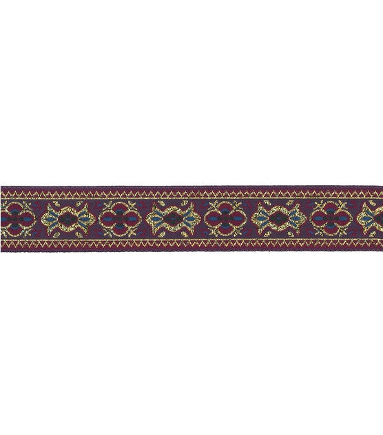 Simplicity Woven Band Trim 0.94'' Multi Tapestry, , hi-res, image 2