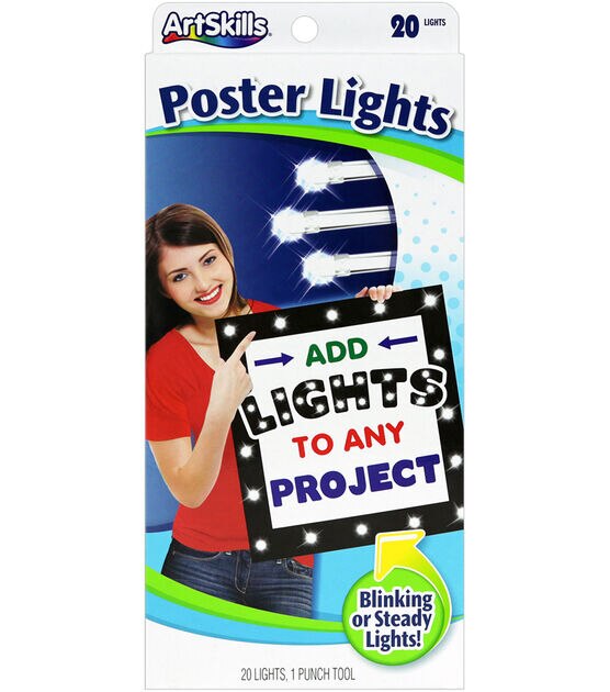 ArtSkills 20 ct String Poster Lights with Punch Tool