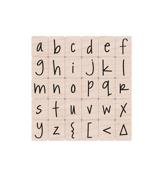 Happy Lower Case Alphabet Stamps