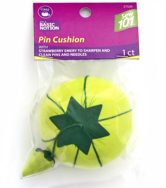 Dritz Sew 101 Tomato Pin Cushion, 2-3/4", Assorted Colors, , hi-res, image 2