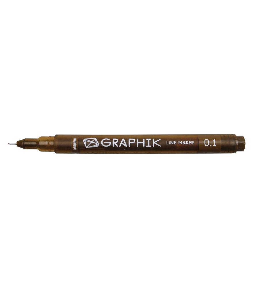 Derwent Graphik Line Maker Pen Sepia, .1mm, swatch