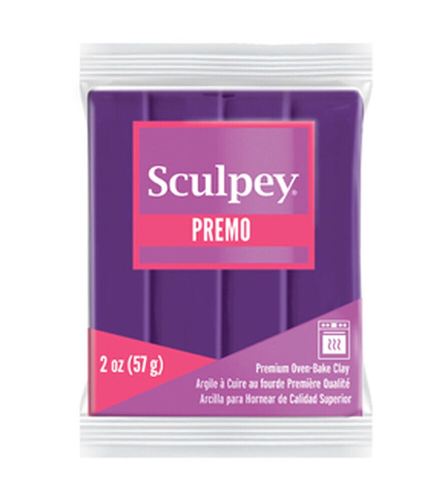 Sculpey 2oz Premo Premium Oven Bake Polymer Clay, Purple, swatch