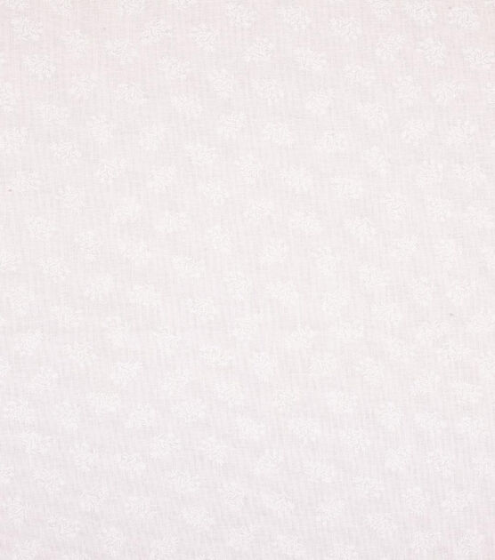 White Mini Bouquet Quilt Cotton Fabric by Keepsake Calico