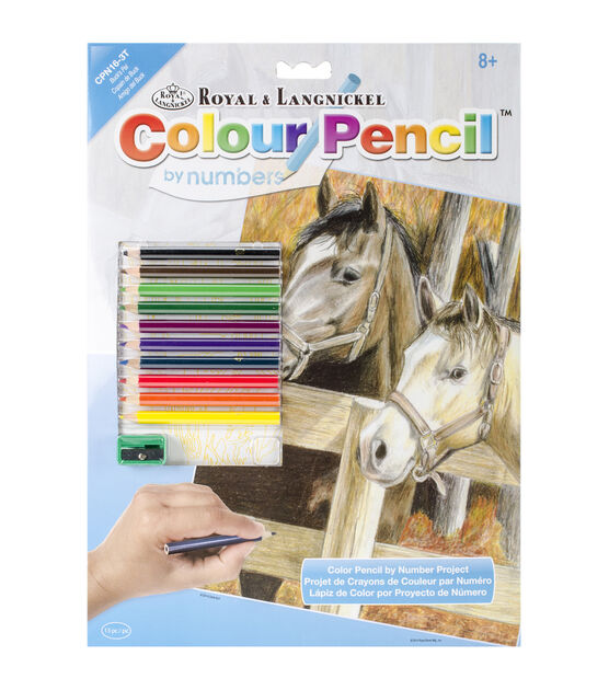 Royal Langnickel Buck's Pal Color Pencil By Number Kit