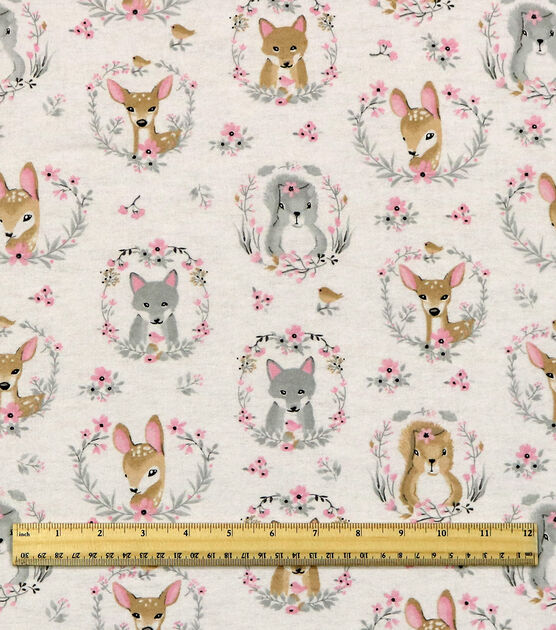 Hazel Portrait Friends Nursery Flannel Fabric, , hi-res, image 3