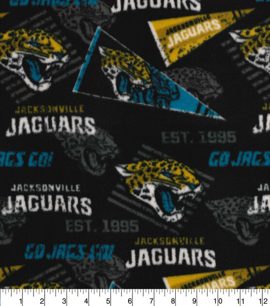 Fabric Traditions Jacksonville Jaguars Fleece Fabric Retro