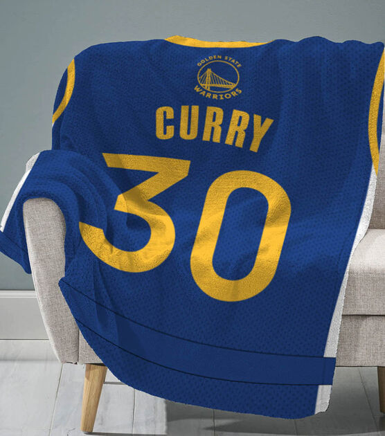 Uncanny Brands Golden State Warriors Curry 60” x 80” Plush Blanket, , hi-res, image 2