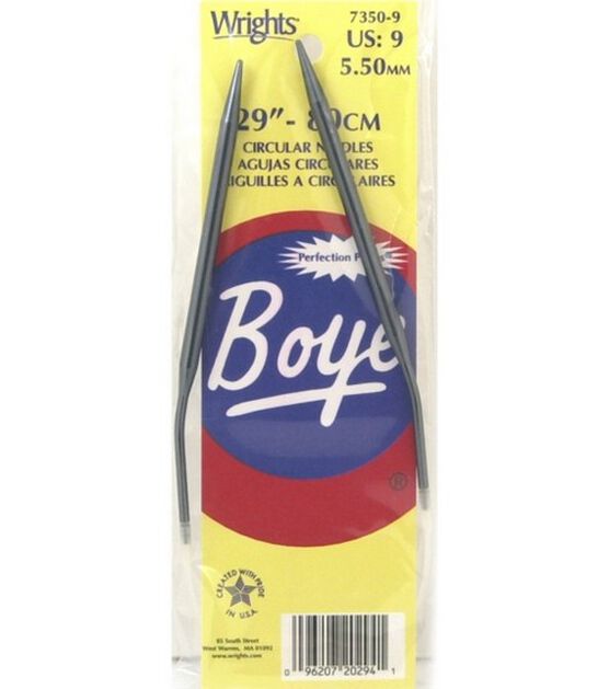 Boye 29" Size 9 Circular Aluminum Knitting Needle Set