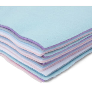 Polyester Felt Sheet Stiff 15 Sheets 20 x 30 cm(7-7/8 X 11-7/8 in 5/64 in  Thick) (Blue)