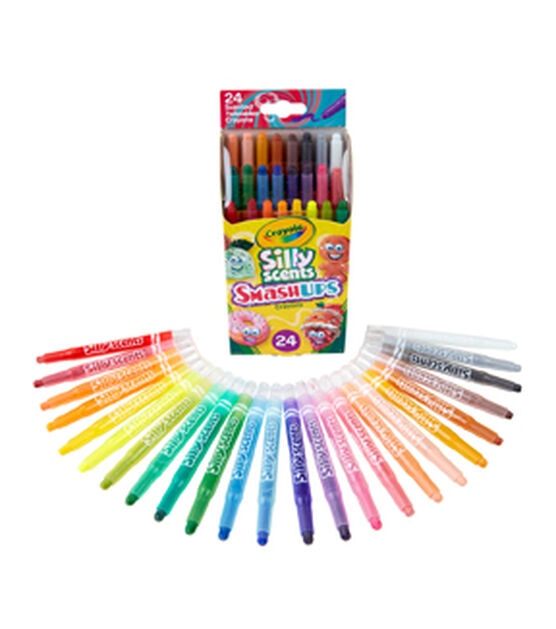 Crayola 24ct Silly Scents Smash Ups Washable Crayons, , hi-res, image 2