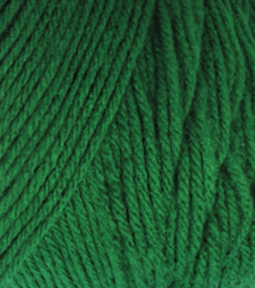 Solid Worsted Acrylic 380yd Value Yarn by Big Twist, Varsity Green, swatch, image 32