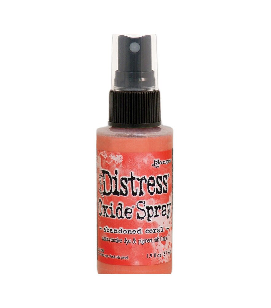 Tim Holtz Distress 2oz Oxide Spray, Abandoned Coral, swatch, image 1