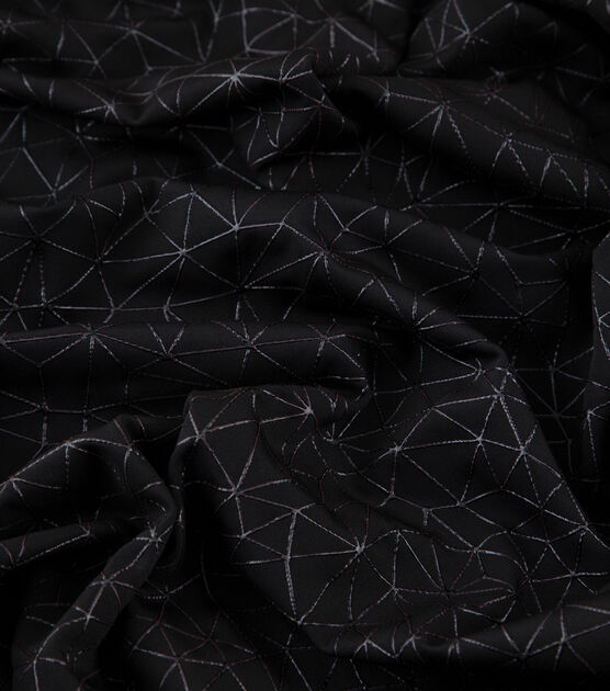 Yaya Han Cyber Rubber Mesh Black Fabric, , hi-res, image 6