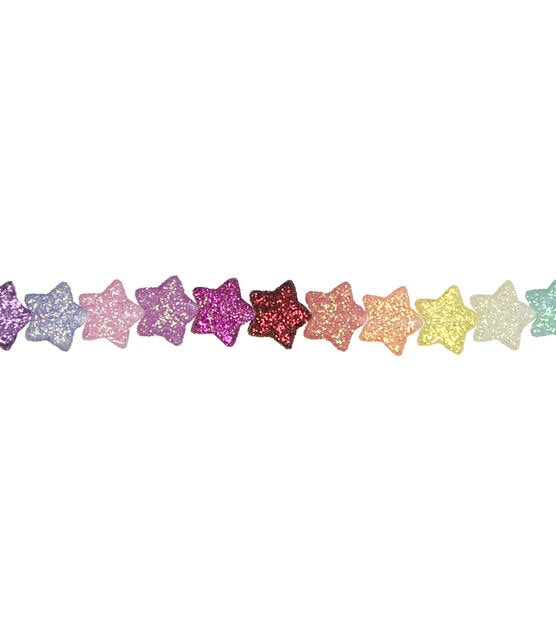 Cousin Bead Girl 125 pk Glitter Star Beads Assorted Colors, , hi-res, image 2